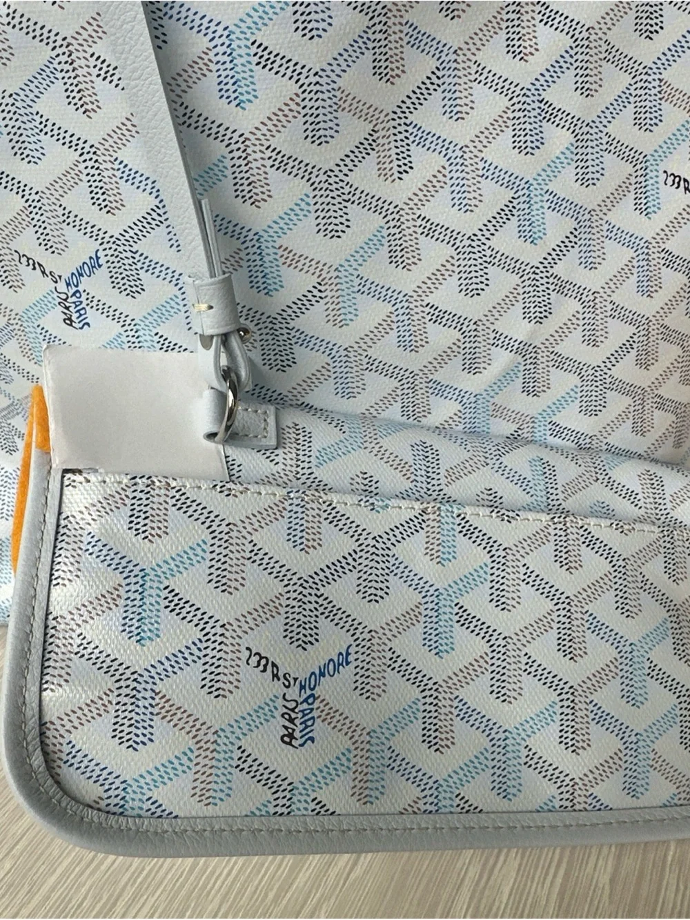 Goyard Limited Edition Polar Blue Hobo Bag with Matching Pouch